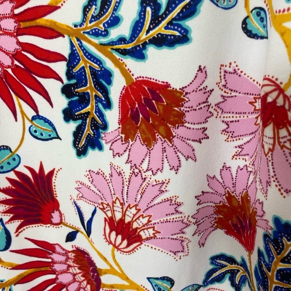 Tahari Arthur S Levine Floral Paisley Bell Sleeve Shift Dress size 14 Colorful - Picture 12 of 13